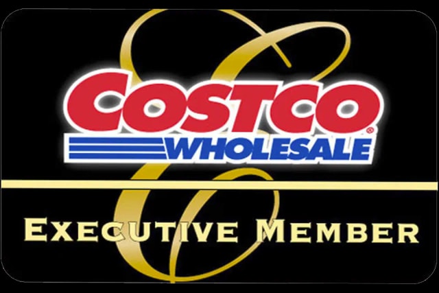 Costco Wholesale Executive Member card, indicating a 10% lifetime discount on policies
