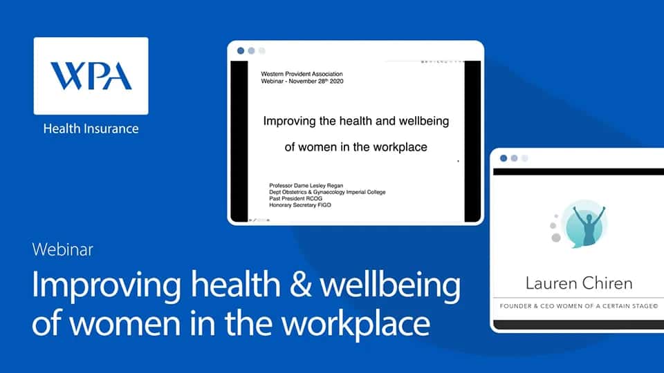 Video: Improving the health and wellbeing of women in the workplace - WPA Webinar