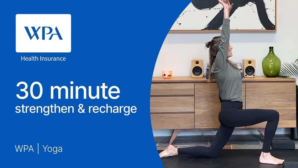 Video: 30 minute strengthening yoga flow with Annie Clarke