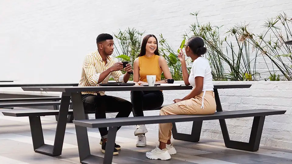 People having coffee break