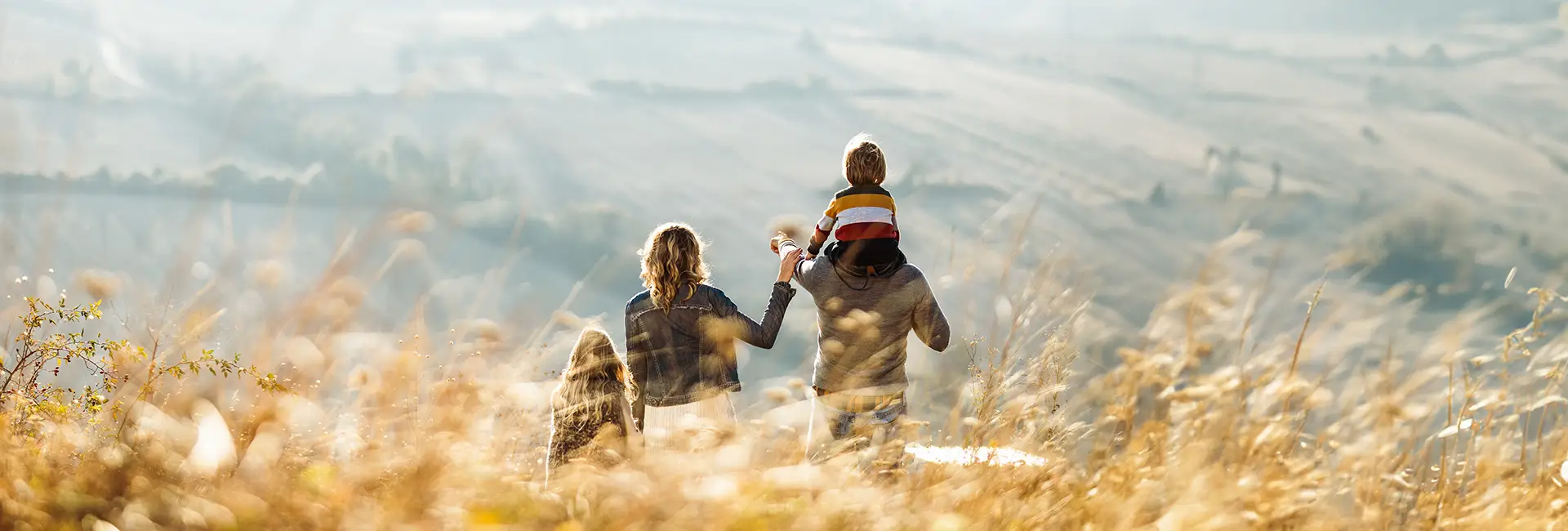Family walking