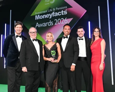 Representatives of WPA accepting the Moneyfacts Best Private Medical Insurance Provider of the Year award