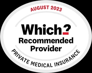 Which? Recommended Provider for Private Medical Insurance logo