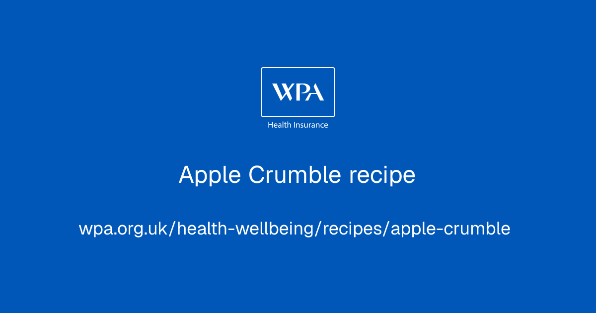 Apple Crumble recipe