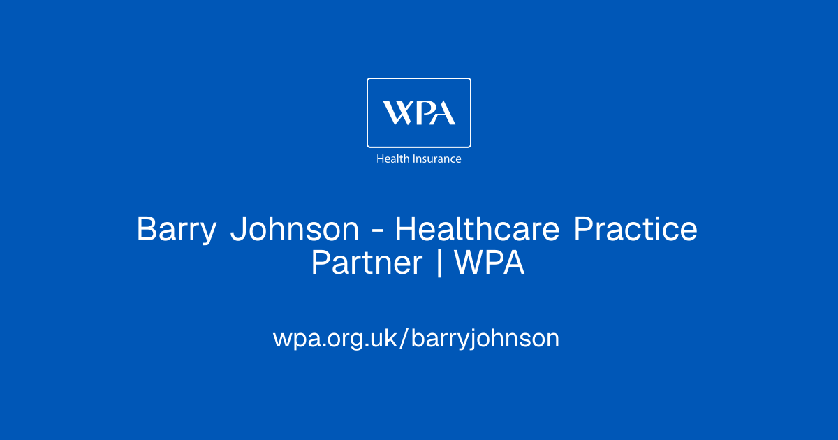 Barry Johnson - Healthcare Practice Partner | WPA