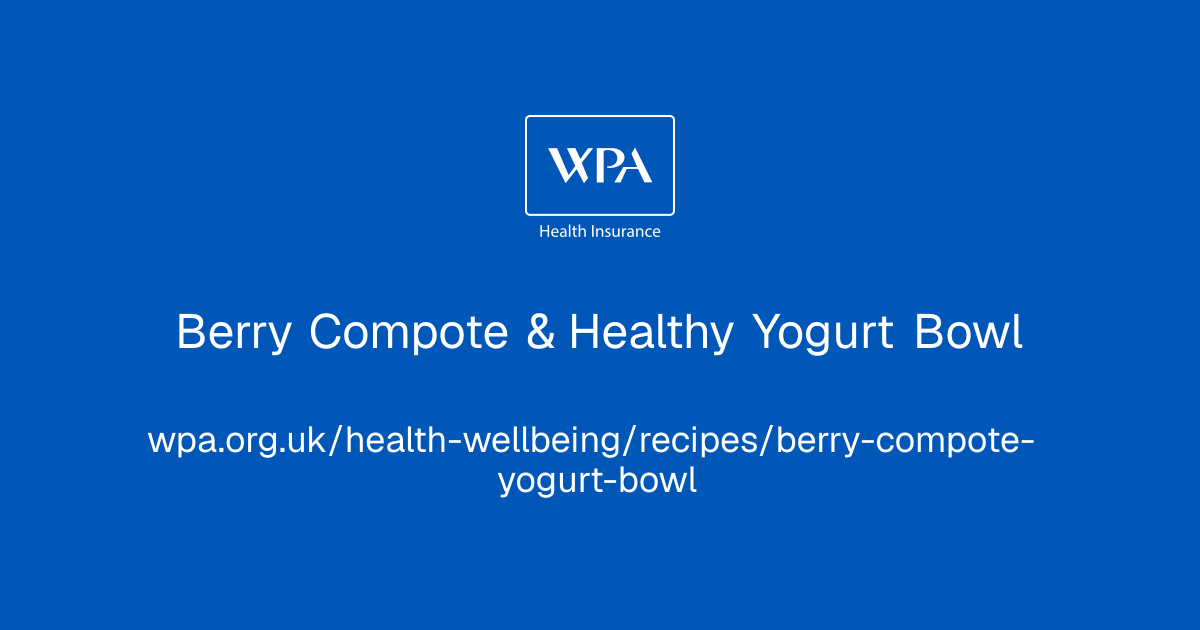Berry Compote & Healthy Yogurt Bowl