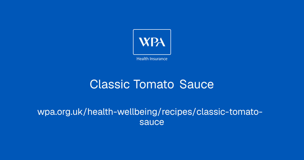 Classic Tomato Sauce