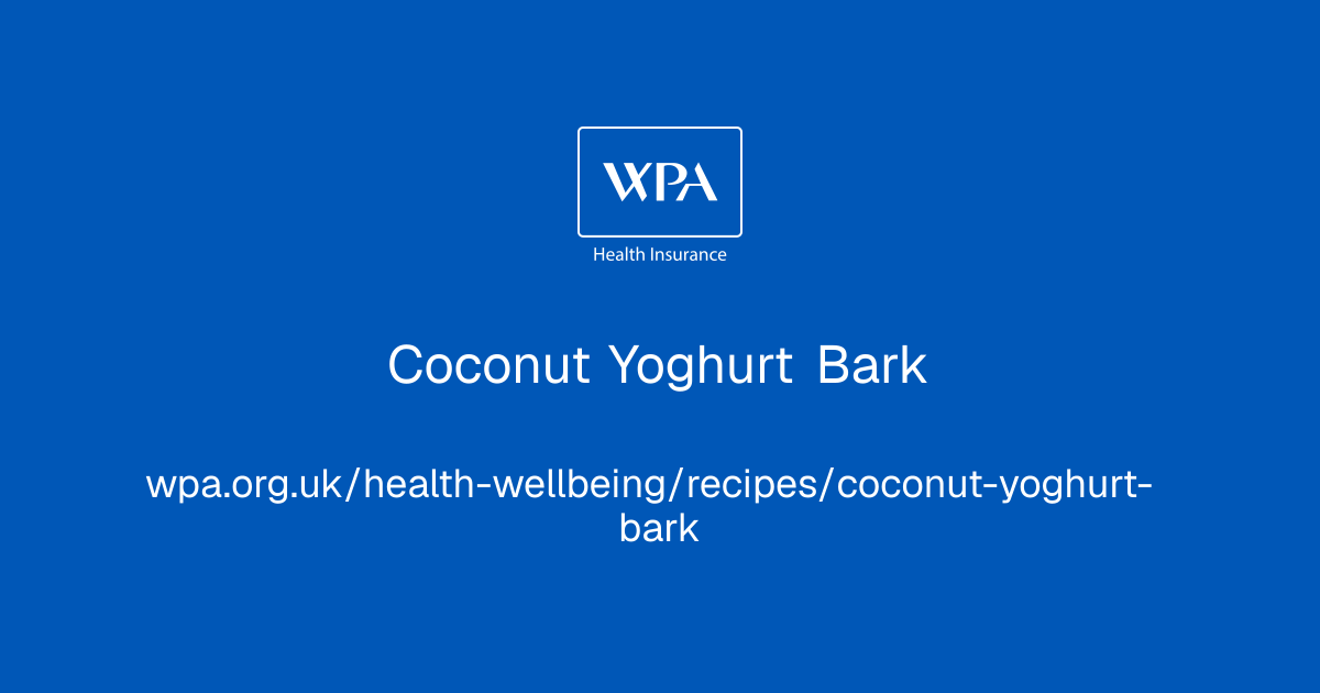 Coconut Yoghurt Bark