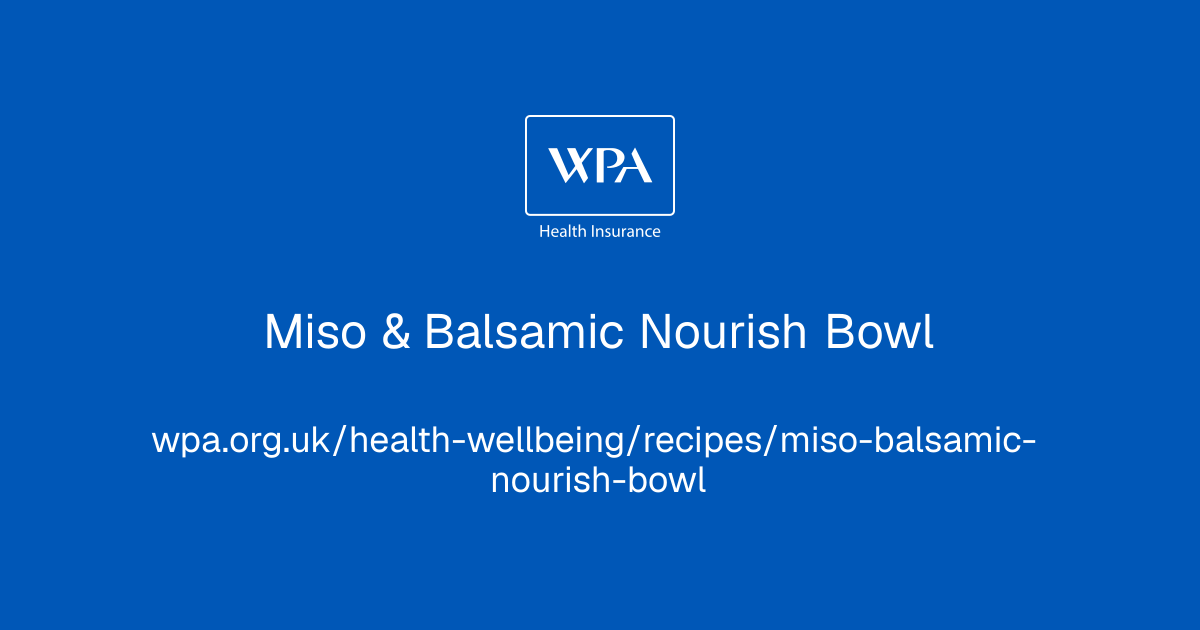 Miso & Balsamic Nourish Bowl