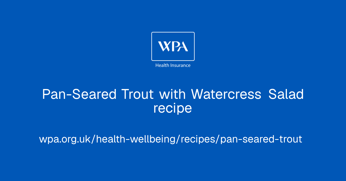 Pan-Seared Trout with Watercress Salad recipe
