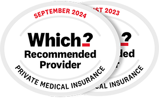 Which? Recommended Provider for Private Medical Insurance 2023 & 2024 logo